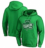 Men's San Diego Chargers Pro Line by Fanatics Branded St. Patrick's Day Paddy's Pride Pullover Hoodie Kelly Green FengYun,baseball caps,new era cap wholesale,wholesale hats